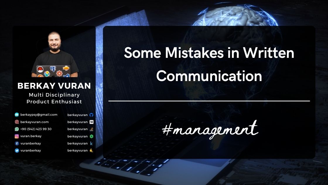 'Some Mistakes in Written Communication'